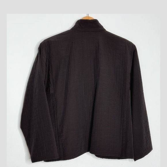 Eileen Fisher Jacket Nylon Blend Ripstop Outdoor Jacket Wind Breaker Petite M - Picture 4 of 11